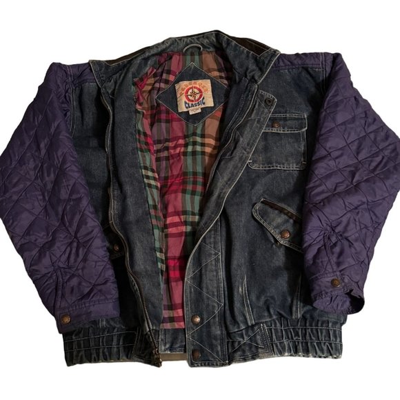 VINTAGE‎ 80S RETRO DENIM JACKET SIZE LARGE | L1 - Picture 1 of 6